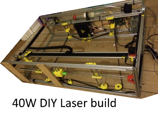 DIY 40W CNC Laser cutter, from bad to better with 3D printing | 3d print model