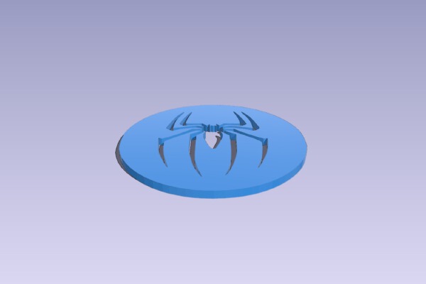 Spider-Man Logo_Keychain | 3d print model