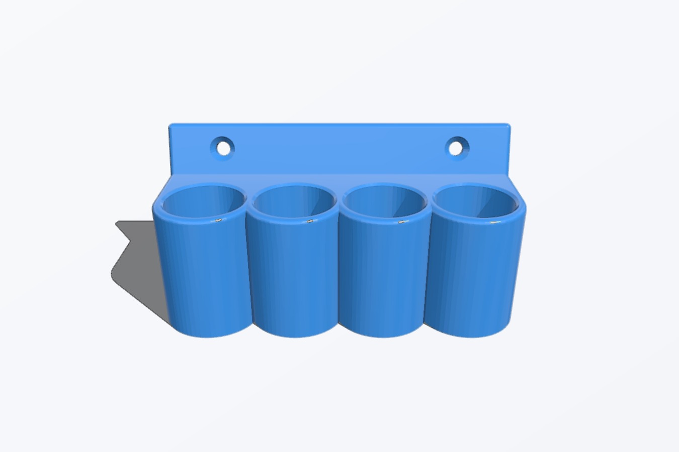 Shelf mounted AA Battery holder