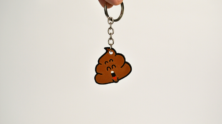 Dr Slump Poop Keychain | 3d print model