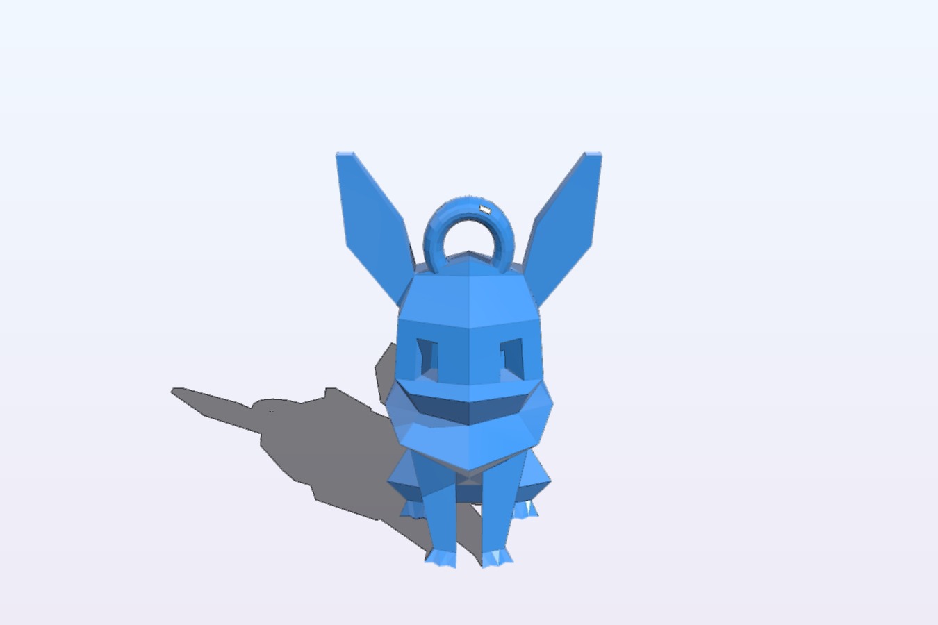 Low Poly Eevee Keychain