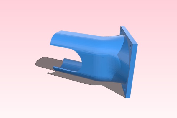 Extruder barrel cooling duct (40mm) | 3d print model