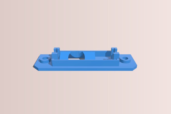 Rear view camera license plate light for Seat Altea XL _ pieza camara trasera para luz matricula en Seat Altea XL | 3d print model