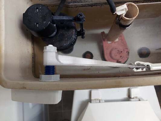 Toilet Handle and Arm Replacement | 3d print model