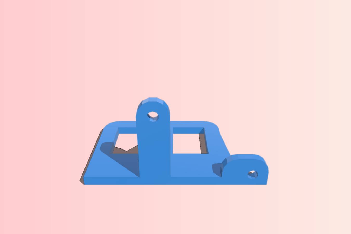 Switch plate for Geeetech i3 pro B - upper left angle