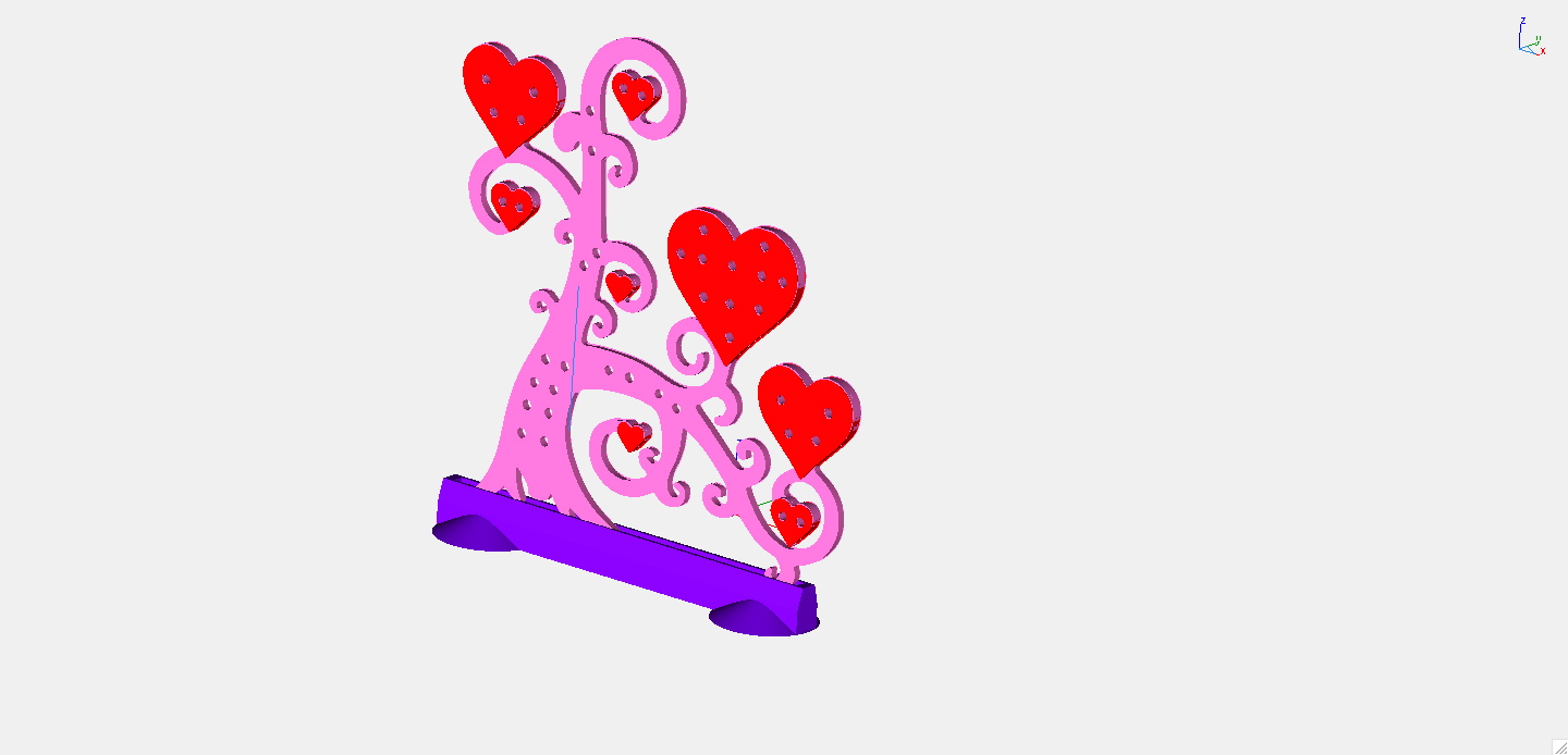 Heart Jewelry Tree Holder