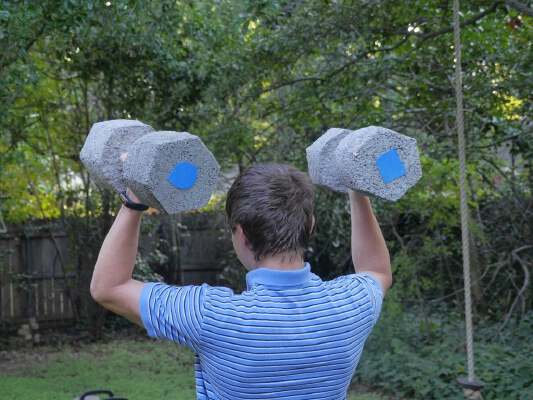 Customizable hexagonal dumbbell molds | 3d print model