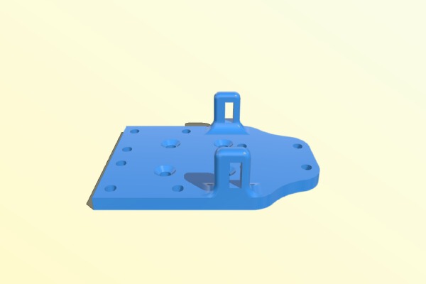 X Axis carriage  adapter for Wade's Geared Extruder with SC8UU type bearings | 3d print model