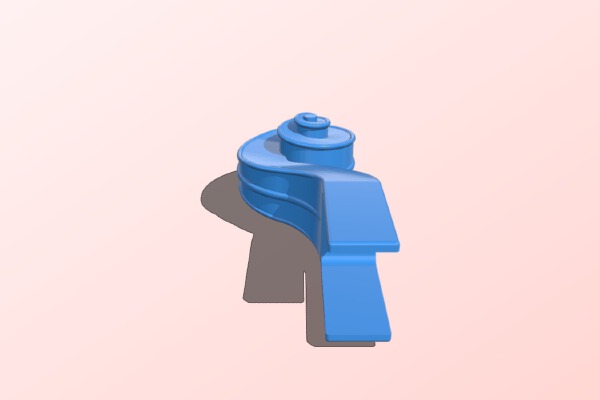 Hovalin Violin neck Scroll | 3d print model