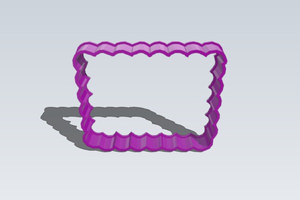 Rectangle Cookie Cutter | 3d print model