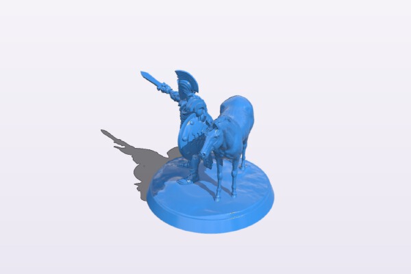 The warrior stole the horse | 3d print model