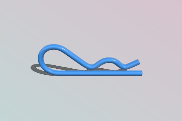 Hairpin Cotter Pin R Clip Hitch Pin | 3d print model