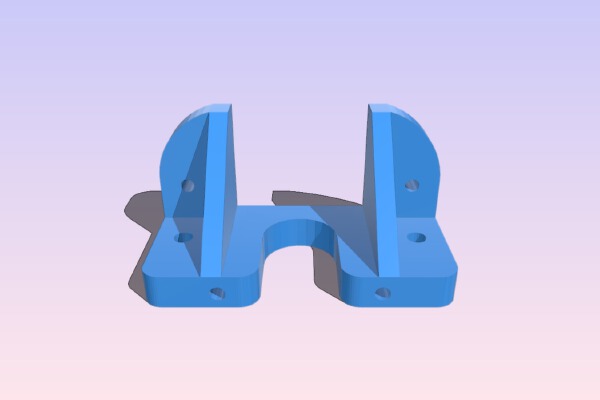 Greg's Wade Reloaded extruder to standard Prusa i3 X carriage adapter plate. | 3d print model