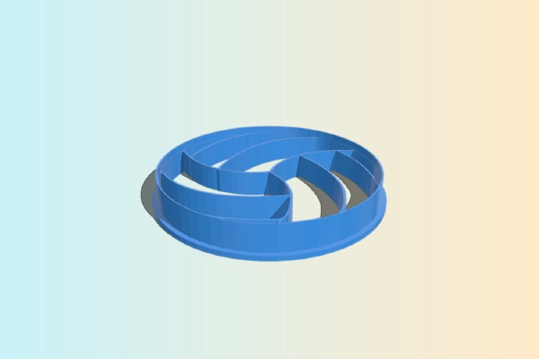 volleyball cookie cutter | 3d print model