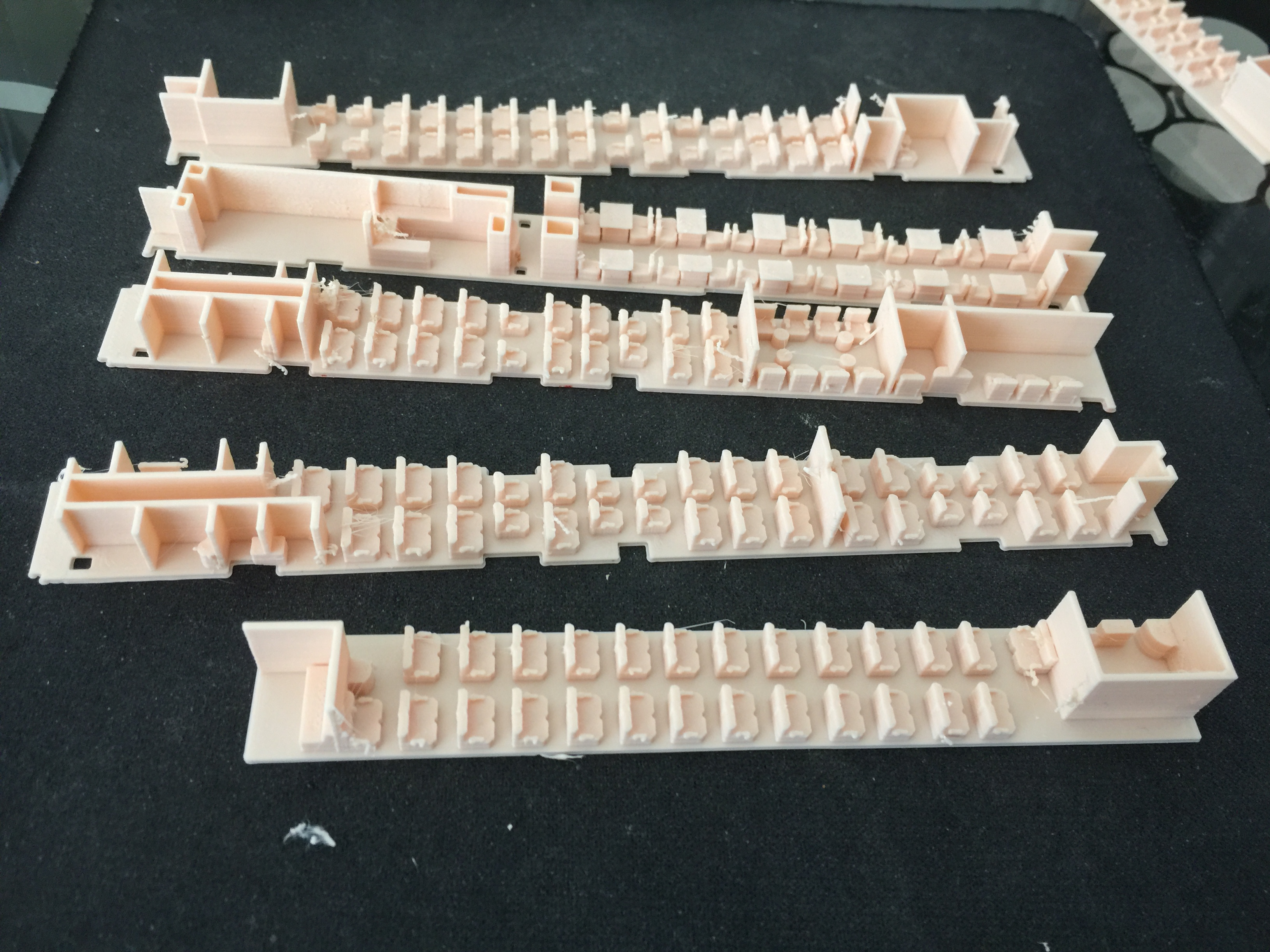 N scale car interior Powhatan Arrow