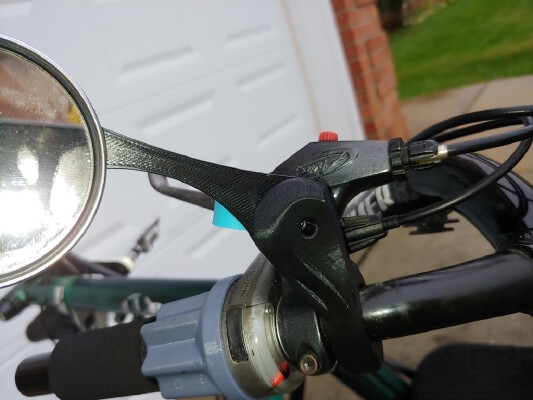 Retractable Bicycle Mirror Holder | 3d print model