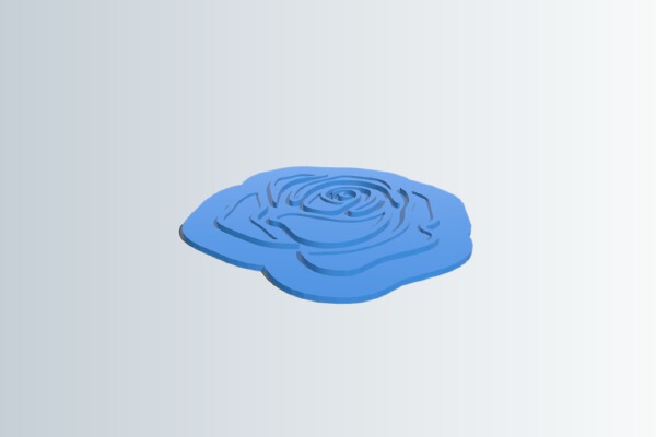 Rose Fridge Magnet | 3d print model