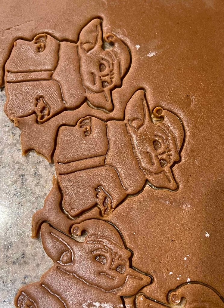 Santa Baby Yoda Cookie Cutter