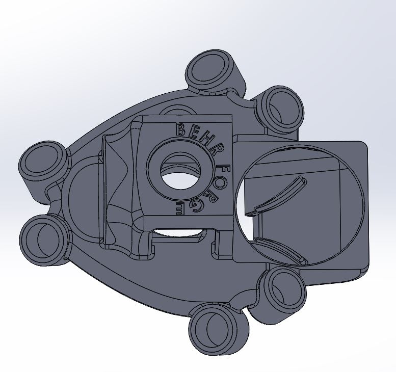 Quiet Lightweight Magnetic Print Head - Kossel - e3D V6