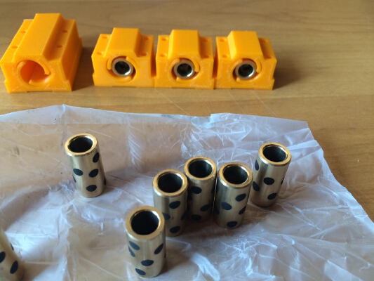 Blocks for oil less bronze bearing bush for Prusa I3 | 3d print model