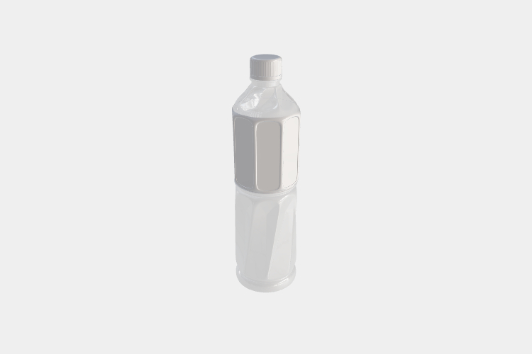 Plastic Bottle with water Mockup