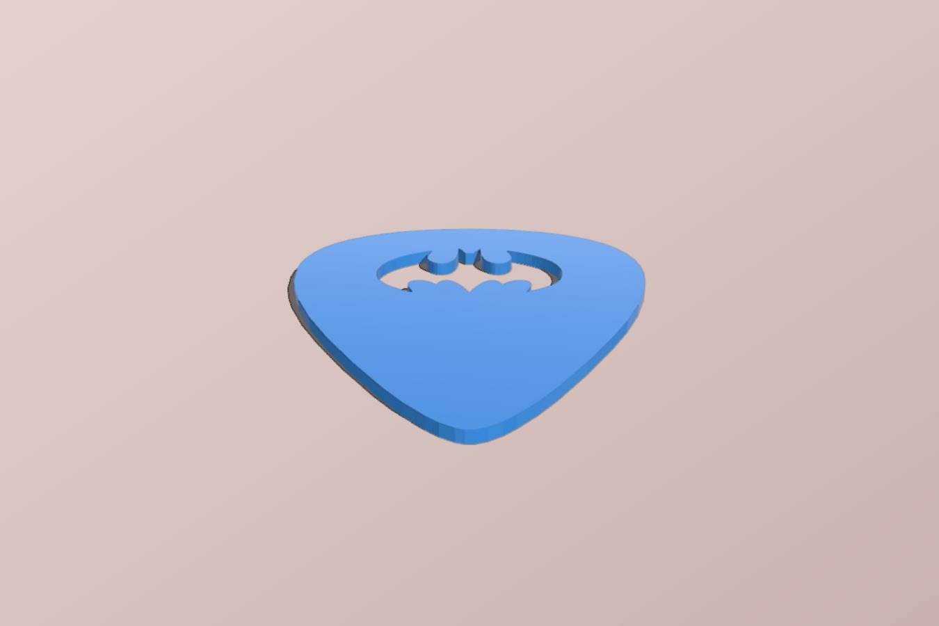 Batman Cutout Guitar Pick