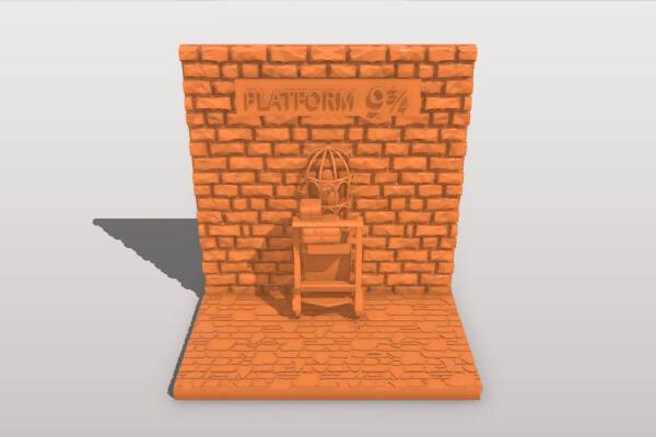 Harry Potter Platform 9 3/4 Bookend | 3d print model