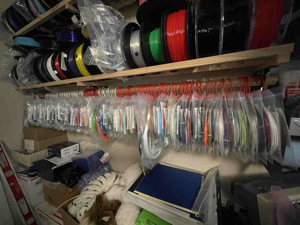 UPDATED: Zip lock bag hangers, great for filament samples!