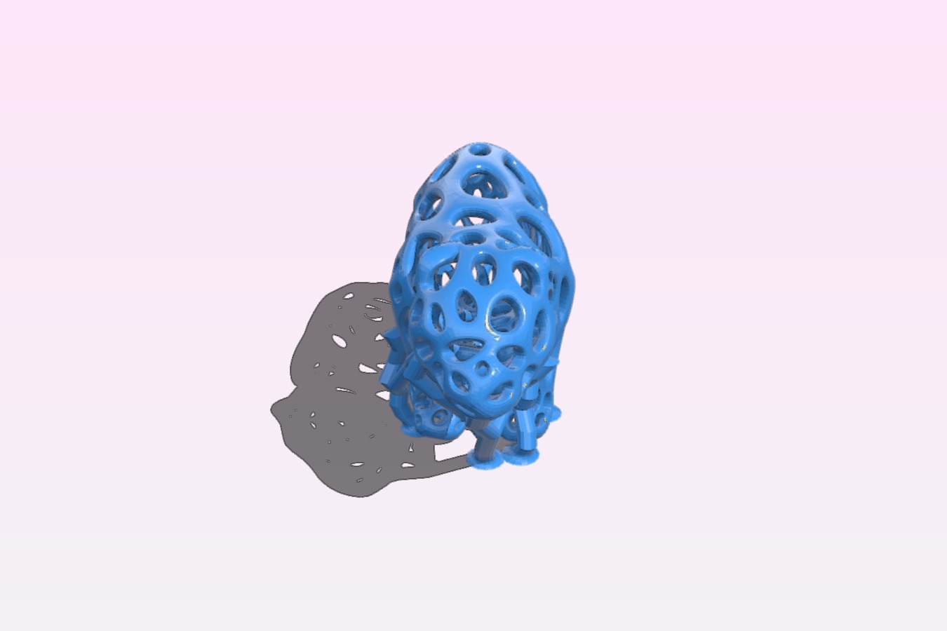 Voronoi bear with supports - MeshMixer