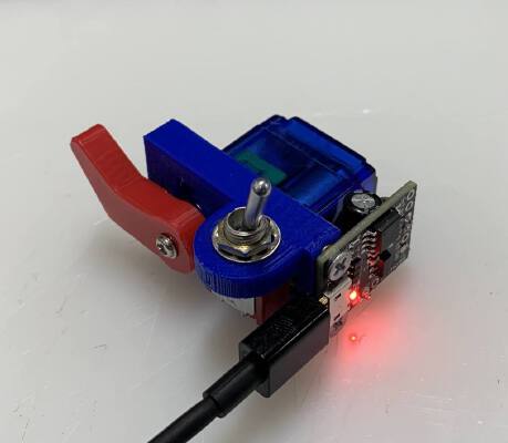 Minimal Arduino Useless Machine with Attitude | 3d print model