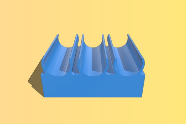 Homebrew Hose Drying Clip - 3 Hoses | 3d print model