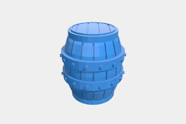 Delving Decor  Medieval Barrels | 3d print model
