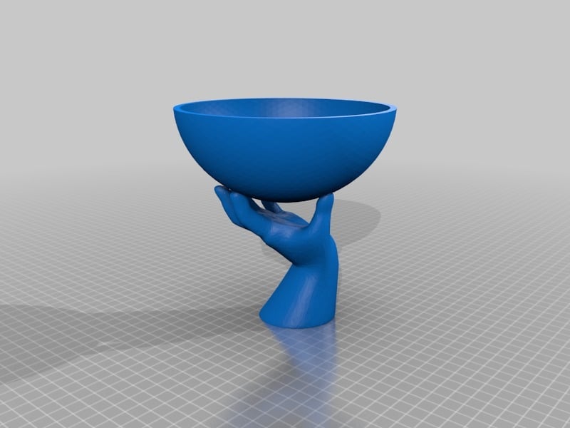 hand holding planter_bowl (multi material possible)