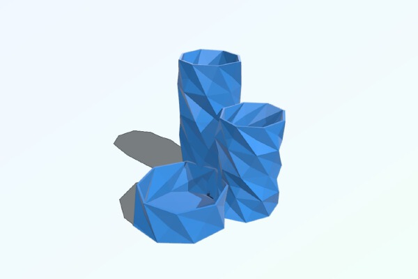 Twisted Pen Pot | 3d print model