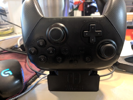 Compact Charging Dock for Nintendo Switch Pro Controller | 3d print model