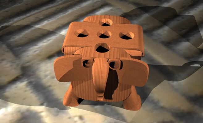 elephant penholder | 3d print model