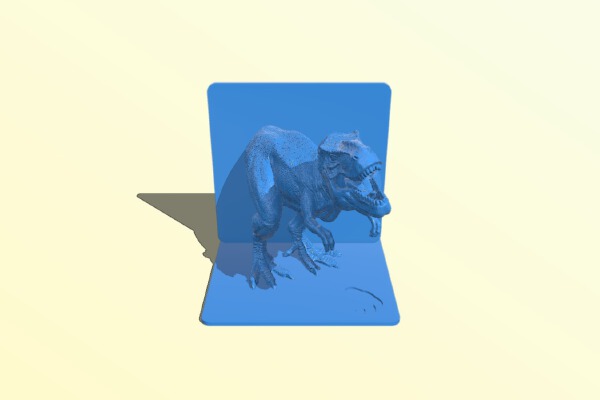 Tyrannosaurus Rex T-Rex Dinosaur Model Bookend | 3d print model