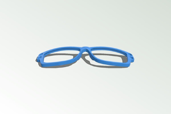armless glasses | 3d print model