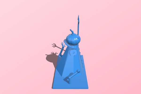 Halloween Demon Pumpkin Guy | 3d print model