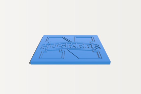 Huskers Fridge Magnet | 3d print model