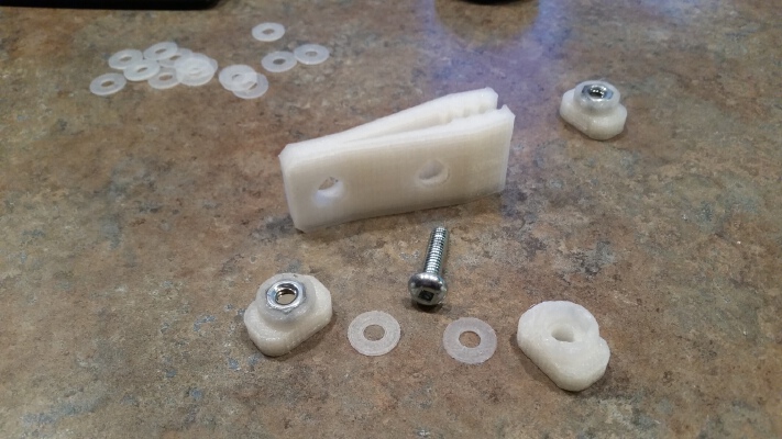 Thumbnut and Washer for Tarp clip 2 | 3d print model