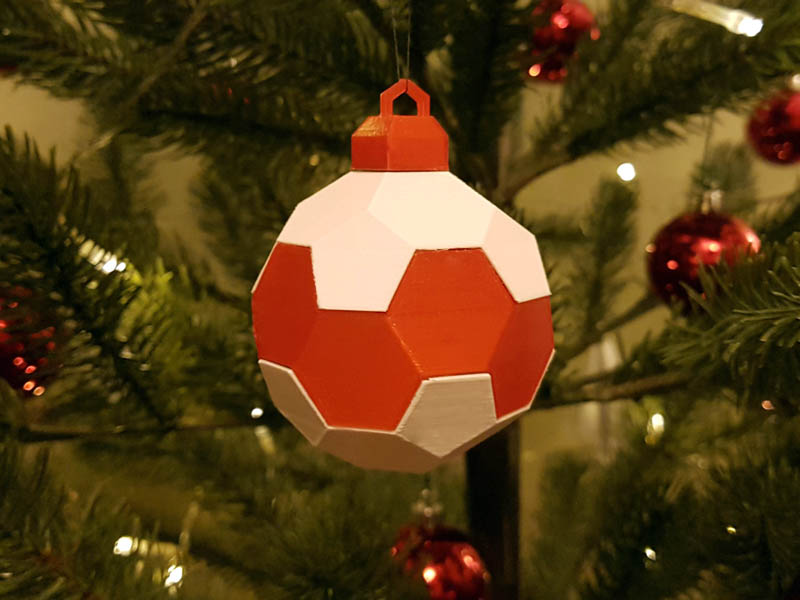 Single Extruder Truncated Icosahedron Ornament