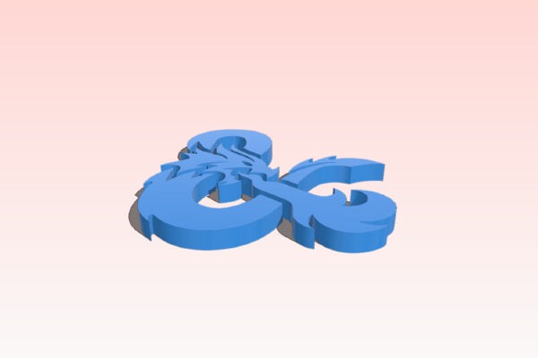 D&D Ampersand | 3d print model