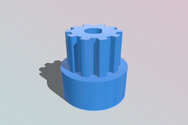 Printrbot 10 Tooth Pulley Mod | 3d print model