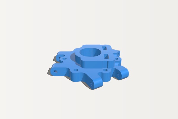 Hotend platform for Richrap's 3DR and E3D-v6 head | 3d print model