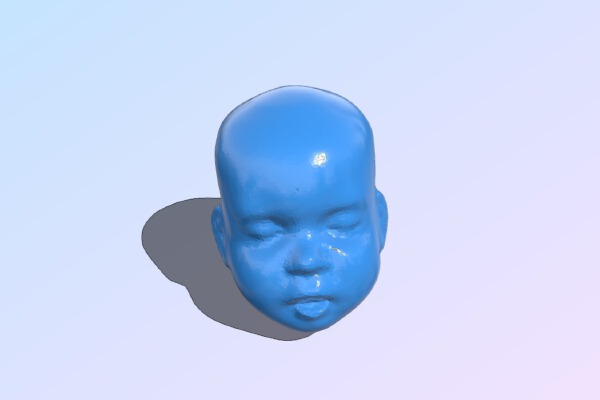 Life size baby doll head | 3d print model