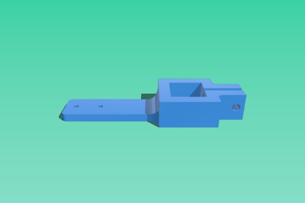 Portacyclone CNC Cable Chain Foot Adapter | 3d print model