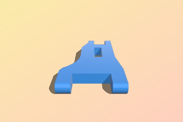 Suspension arm (lower front) for Tamiya DT-03 and similar E-Parts- 0004254 | 3d print model