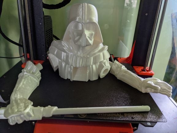Darth Vader Dice Tower - Split for smaller printers (remix)