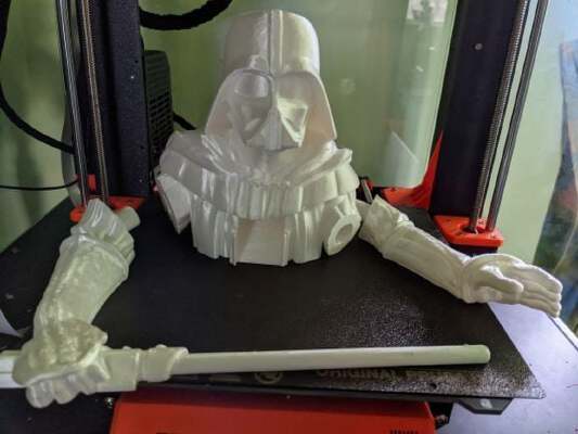 Darth Vader Dice Tower - Split for smaller printers (remix) | 3d print model